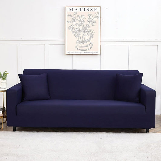 Bleu marine - Housse de Canapé Extensible